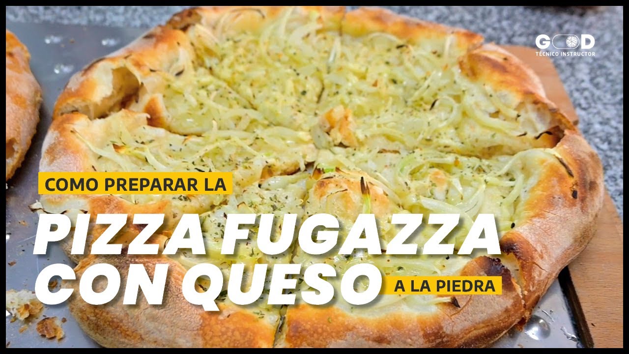 PIZZA FUGAZZA con QUESO | Receta a la PIEDRA (estilo Argentino)