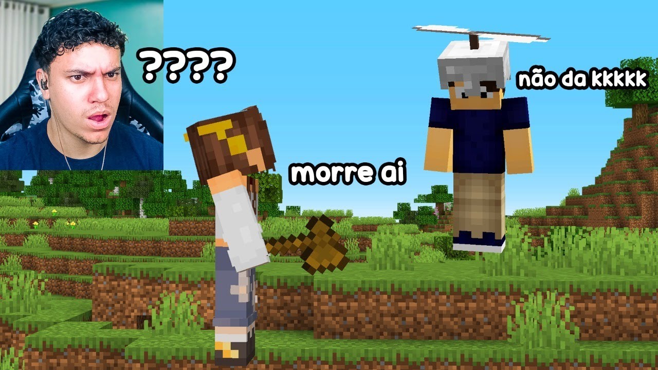 TROLLEI meu amigo com MOD ENGRA&Ccedil;ADO no minecraft