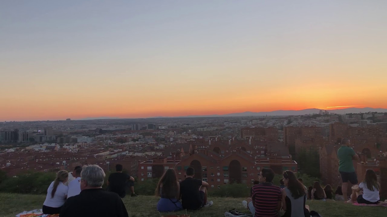 Madrid, Spain, Cerro del tio pio gardens , Beautiful sunset , Great atmosphere ...