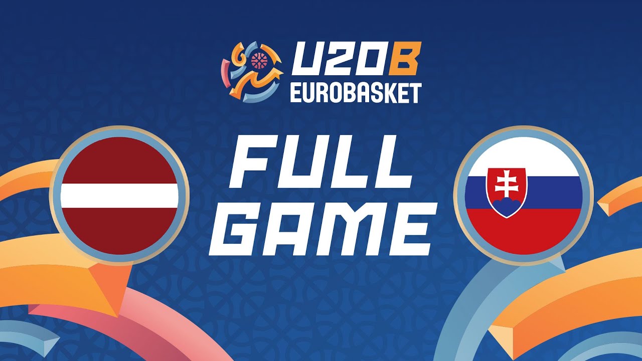 Group Phase | Latvia v Slovakia | Full Basketball Game | FIBA U20 EuroBasket 2024 Division B