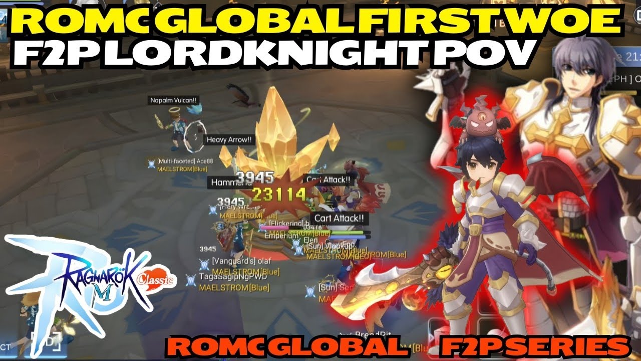 ROMC Global first WOE | AA Lord Knight POV - Ragnarok M: Classic Global