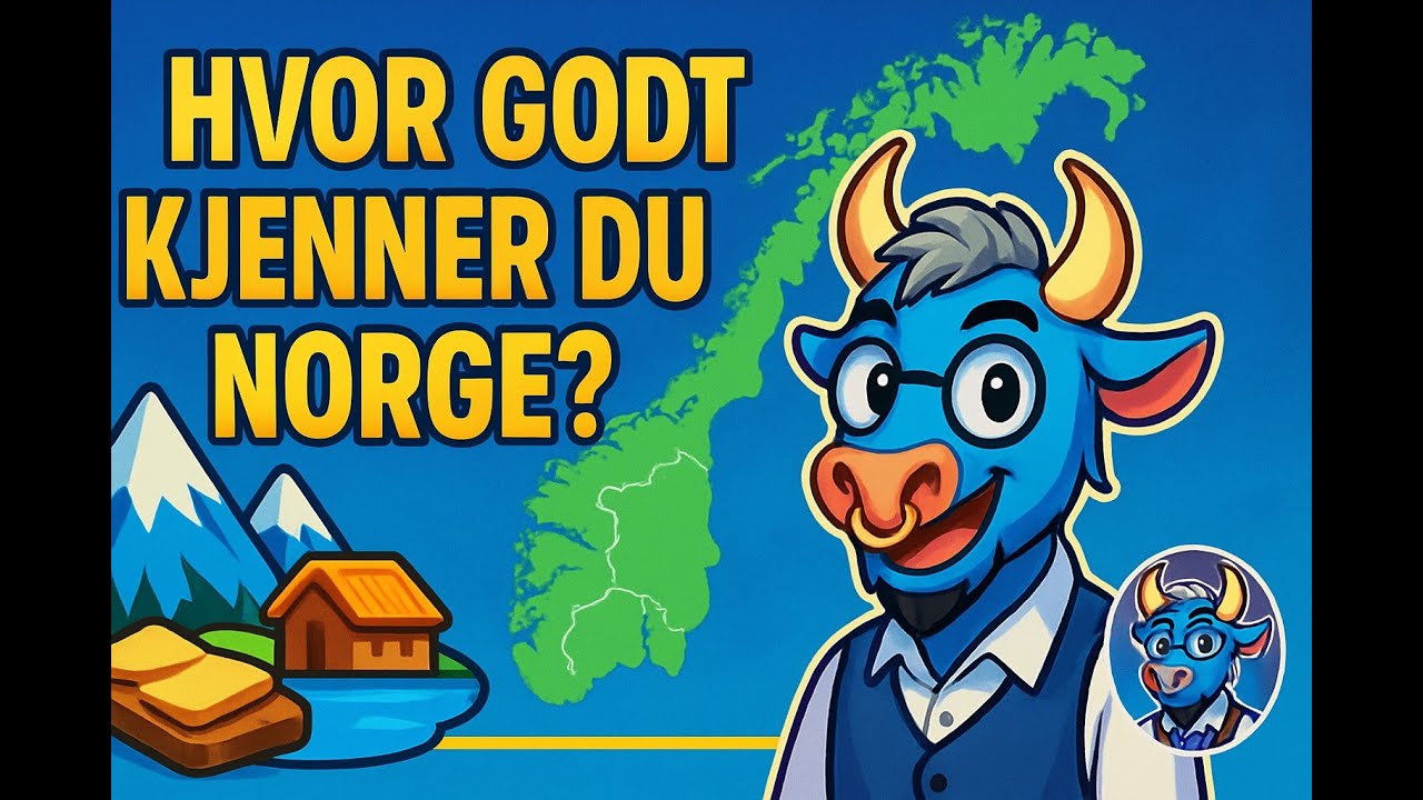 Norges geografi quiz 🏔️🗺️