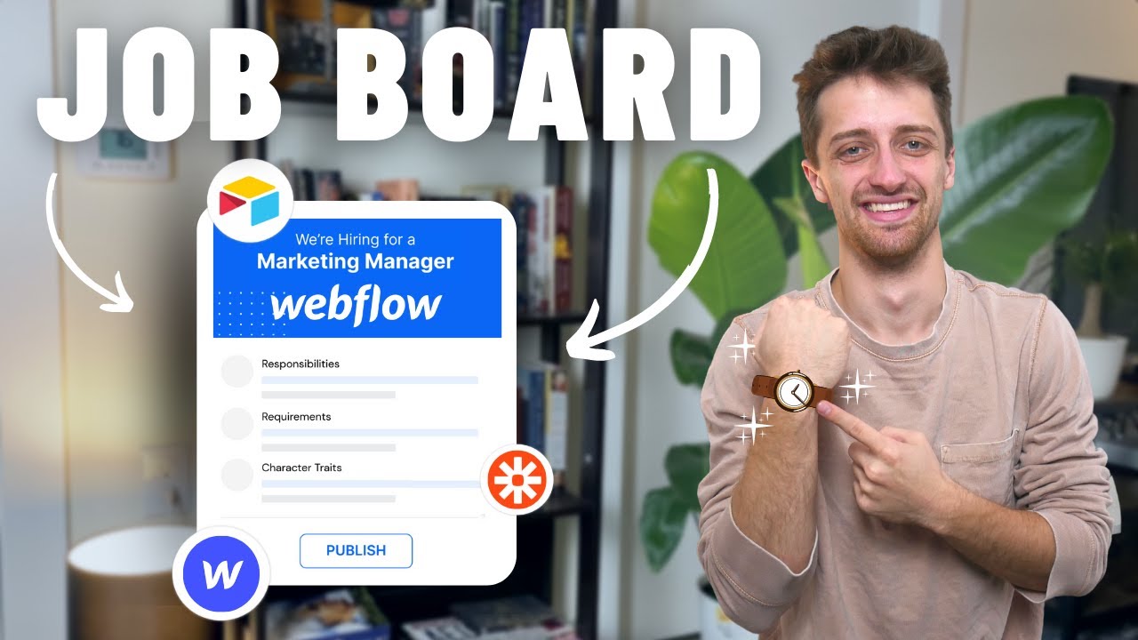 САМЫЙ БЫСТРЫЙ СПОСОБ СОЗДАТЬ ДОСКУ ВАКАНСИЙ В Webflow (ПОЛНОЕ РУКОВОДСТВО)