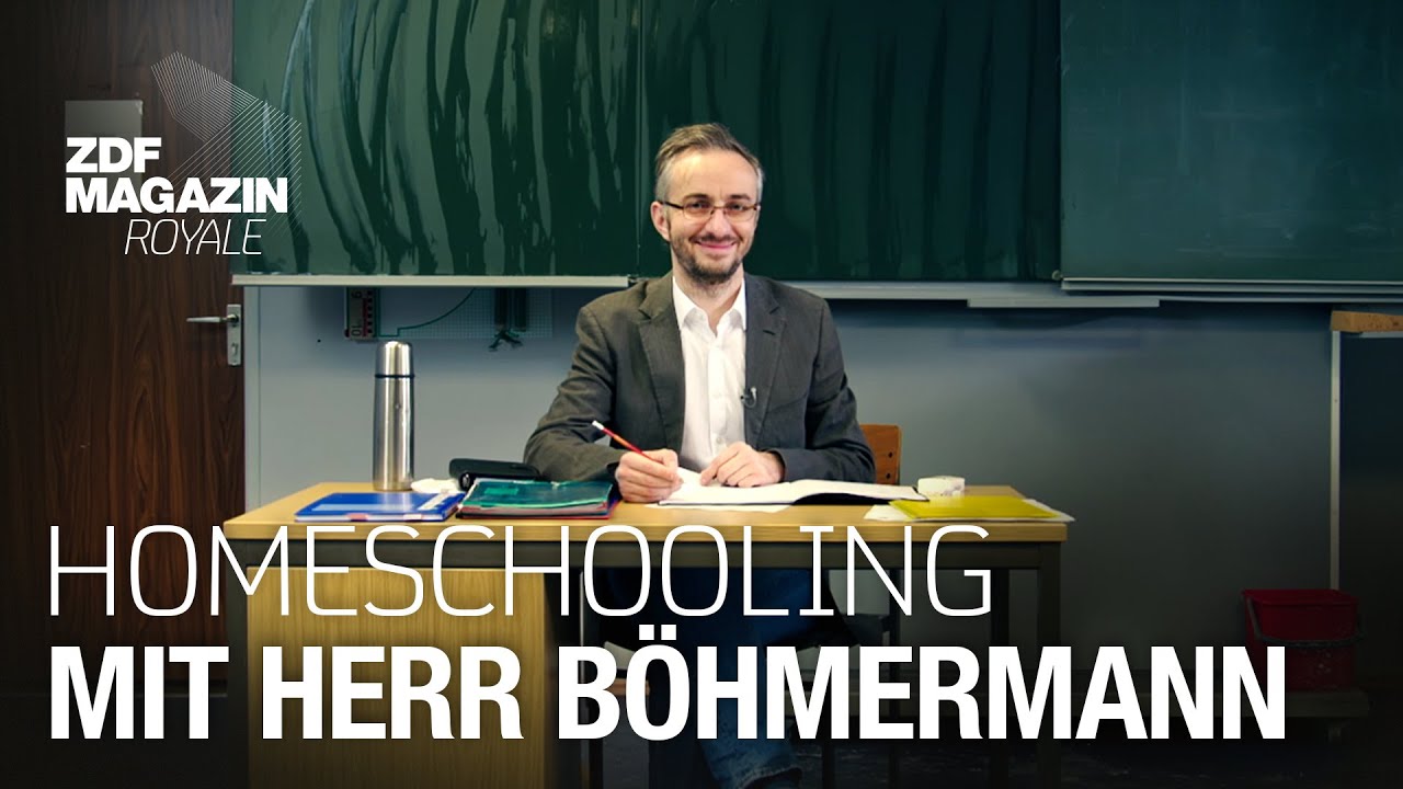 School @ Home &ndash; digitale Betreuungs- und Lerneinheit mit Herr B&ouml;hmermann  | ZDF Magazin Royale