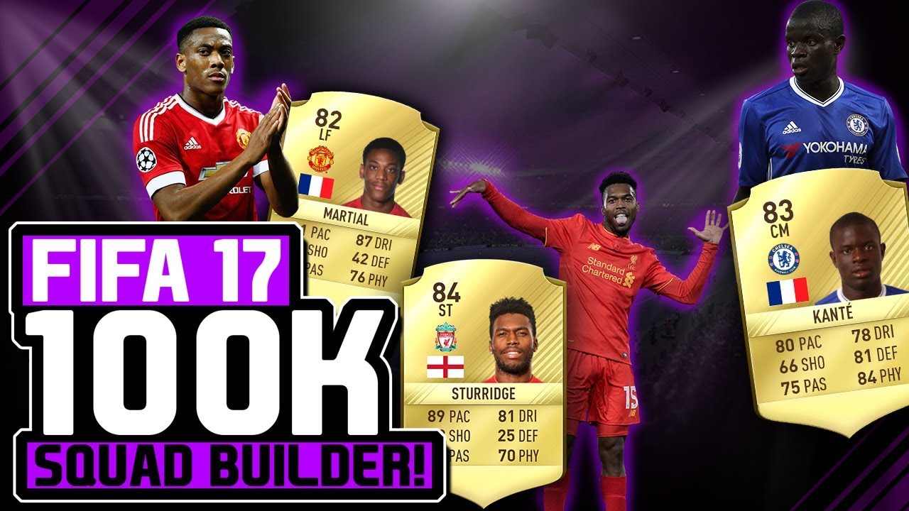 FIFA 17 OVERPOWERED 100K BPL FUT CHAMPIONS SQUAD BUILDER Ft. IF Keane, Kante, Martial, Mane and MORE