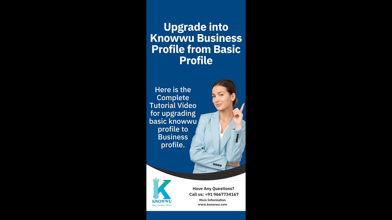 Knowwu Business Profile Upgradation Tutorial Video | #Knowwu #Businessprofile #digitalbusinesscard