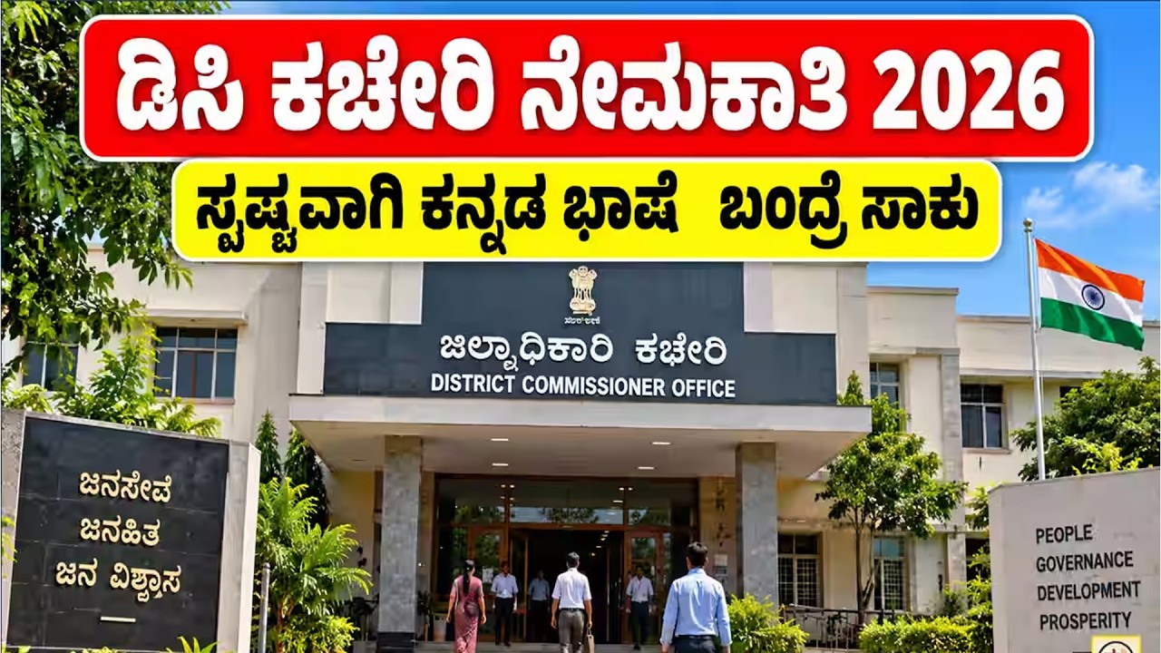 DC office  job vacancy | latest govt jobs in Karnataka 2026 | latest Karnataka govt jobs