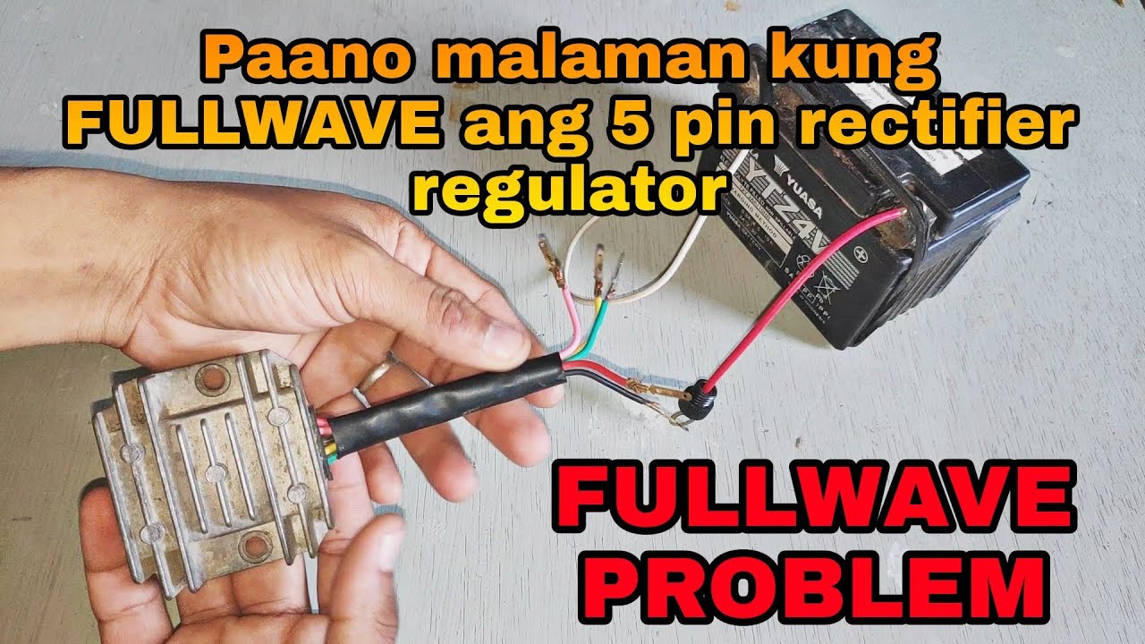 How to test 5 pin rectifier regulator fullwave or halfwave