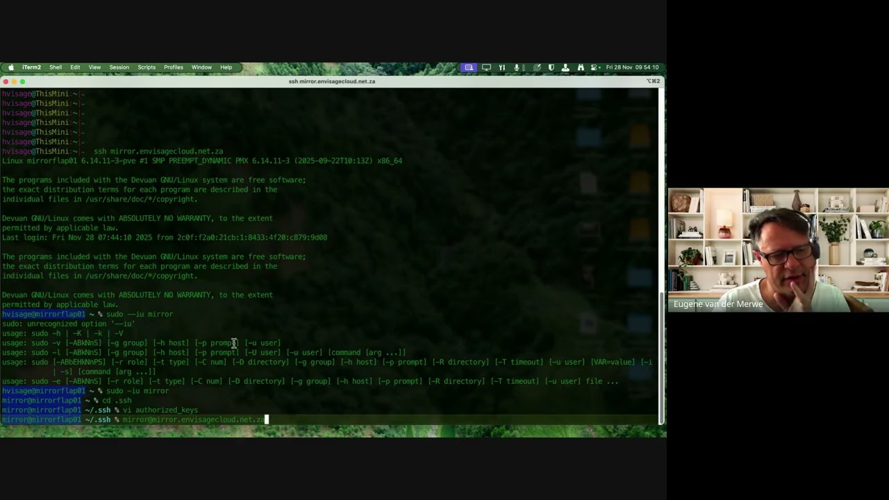 Envisage Cloud - Vibe coding a basic marketing page for a Debian/Devuan mirror