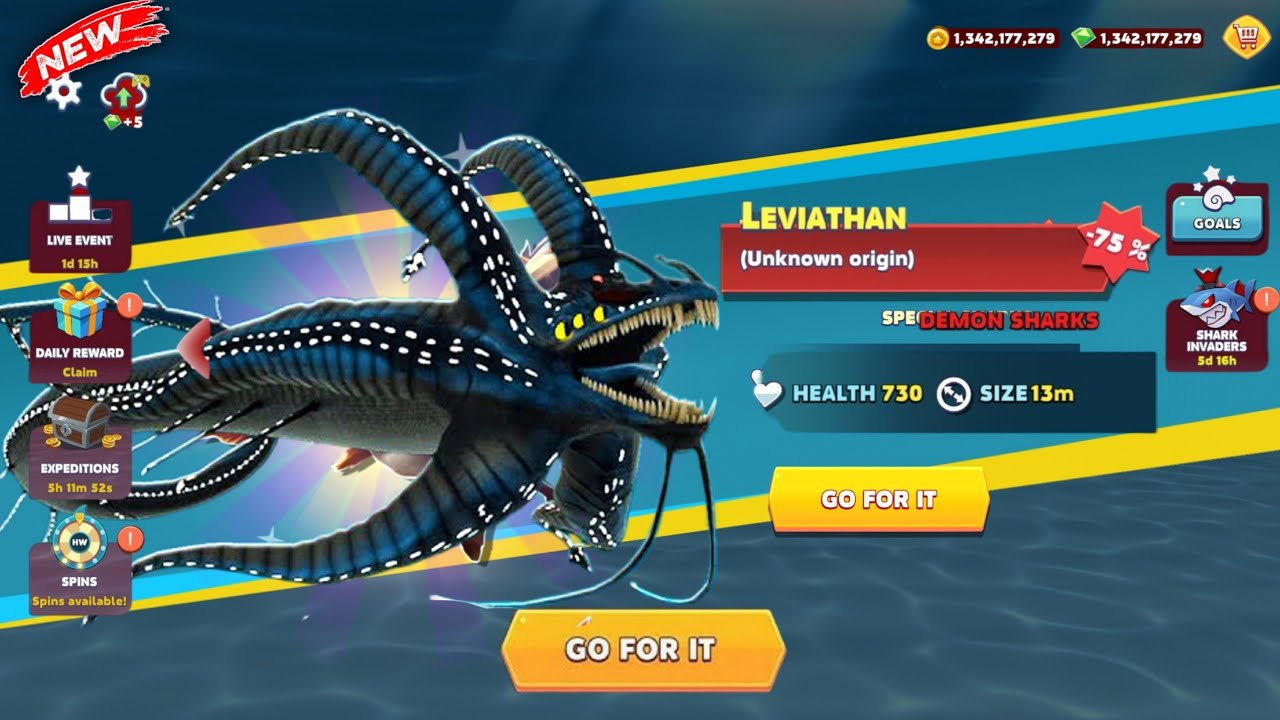 Gargantuan Leviathan UNLOCKED! Ultimate Rampage Gameplay 🦈 | Hungry Shark Evolution