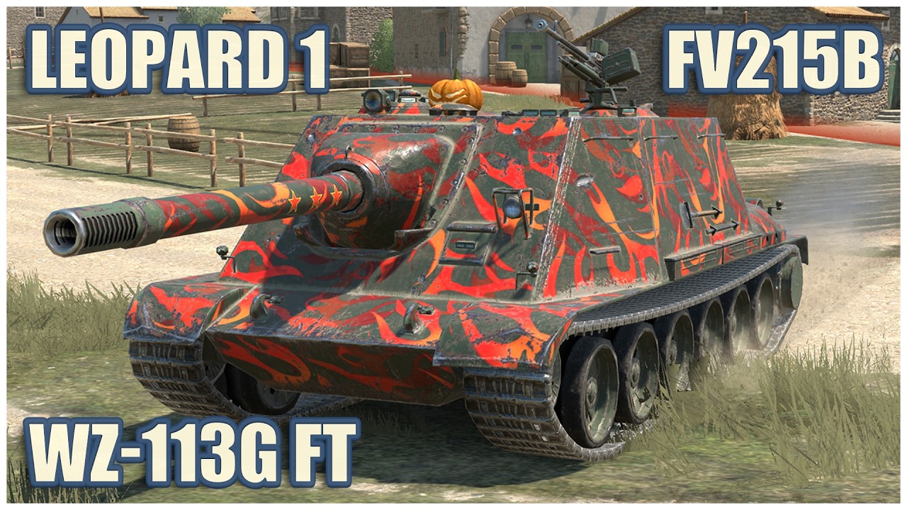 Leopard 1, FV215b & WZ-113G FT &bull; WoT Blitz Gameplay