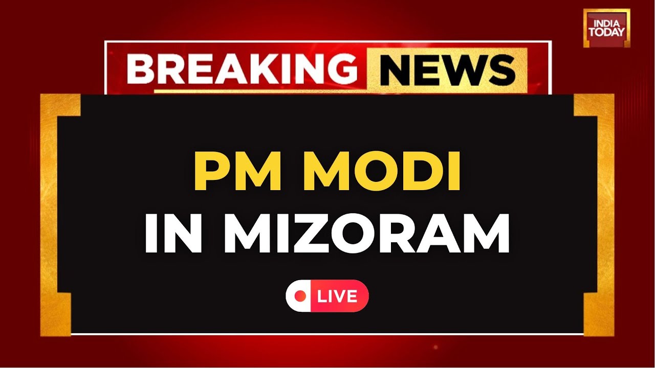 PM Modi in Mizoram LIVE: PM Modi Reaches Mizoram | PM Modi In Aizawl | PM Modi Speech LIVE | PM Modi