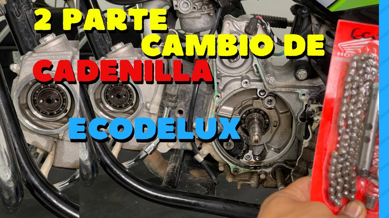 2 parte cómo cambiar cadenilla honda eco deluxe