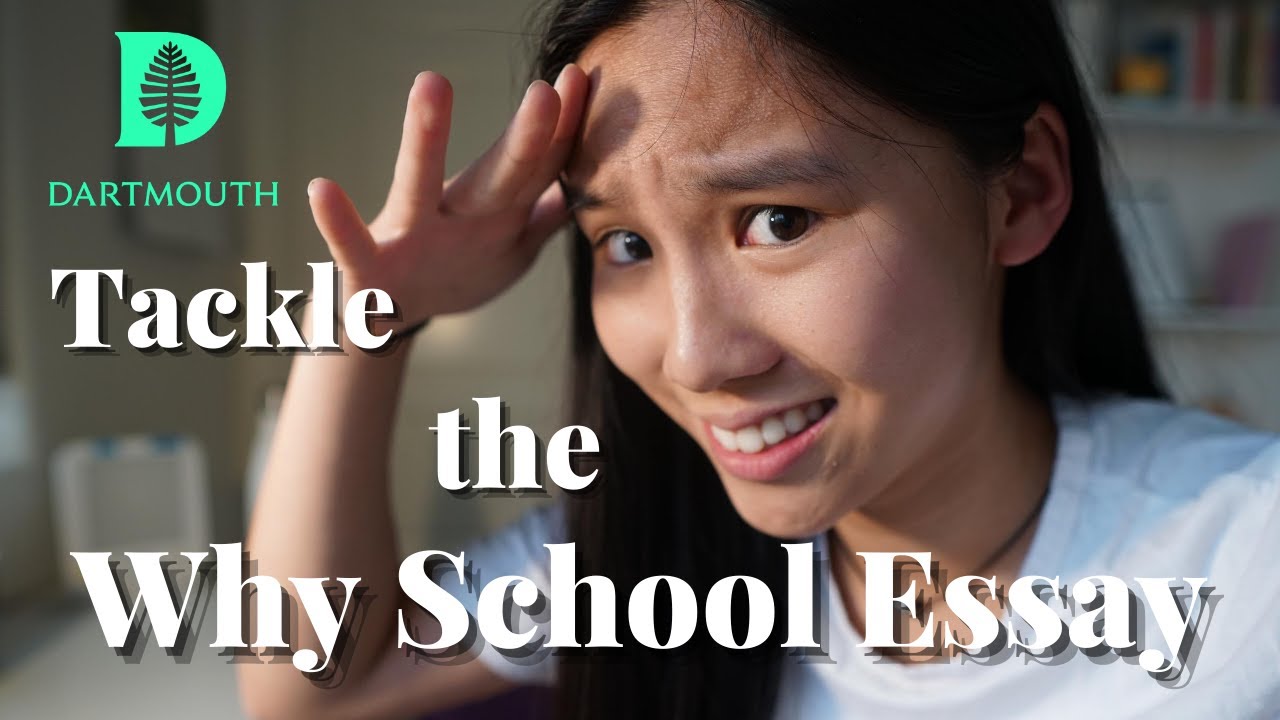 The Why School Essay - How I Tackled Mine for Acceptance (Reading my Dartmouth Essay) 🌲🌟💯