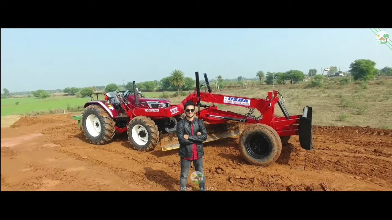 Usha Agro industries | Mahindra NOVO 4WD Tractor Grader | Come to Village