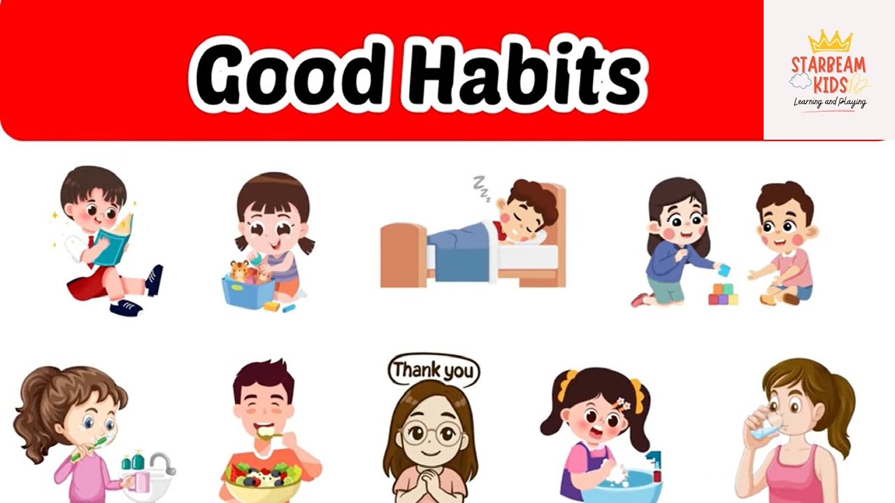 बच्चों को सिखाएं रोज़ की अच्छी आदतें | Good Habits for a Better Life🪥Clean and Good Habits for Kids