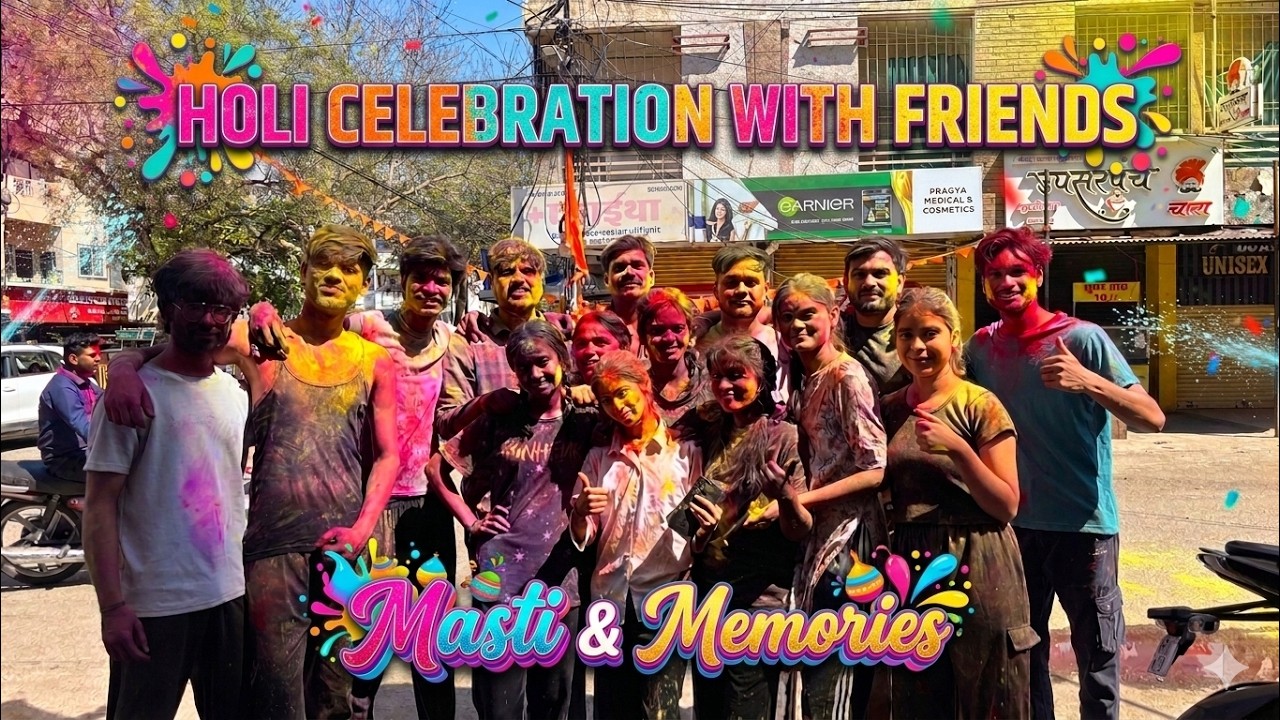 Holi Celebration With Friends 2026 🎨 | Masti, Colors & Crazy Moments | Holi Vlog