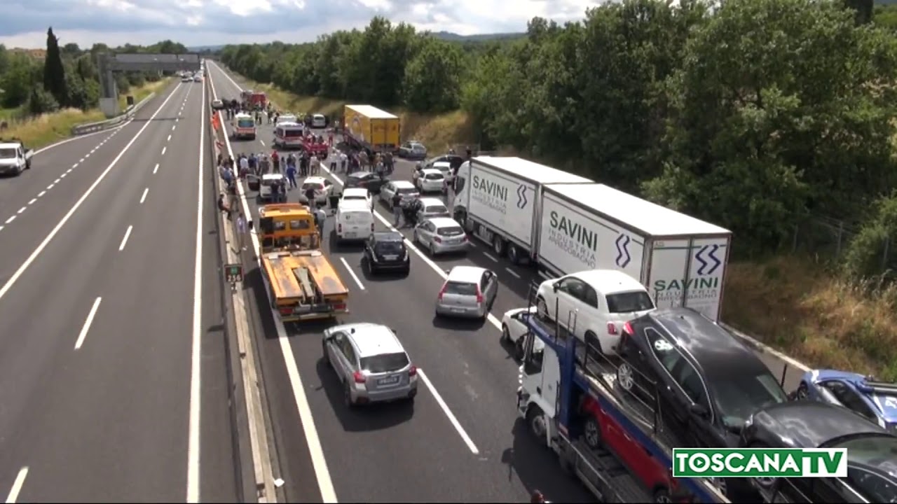 2020-06-06 AREZZO - INCIDENTE A1,PADRE BIMBE ARRESTATO,OMICIDIO STRADALE