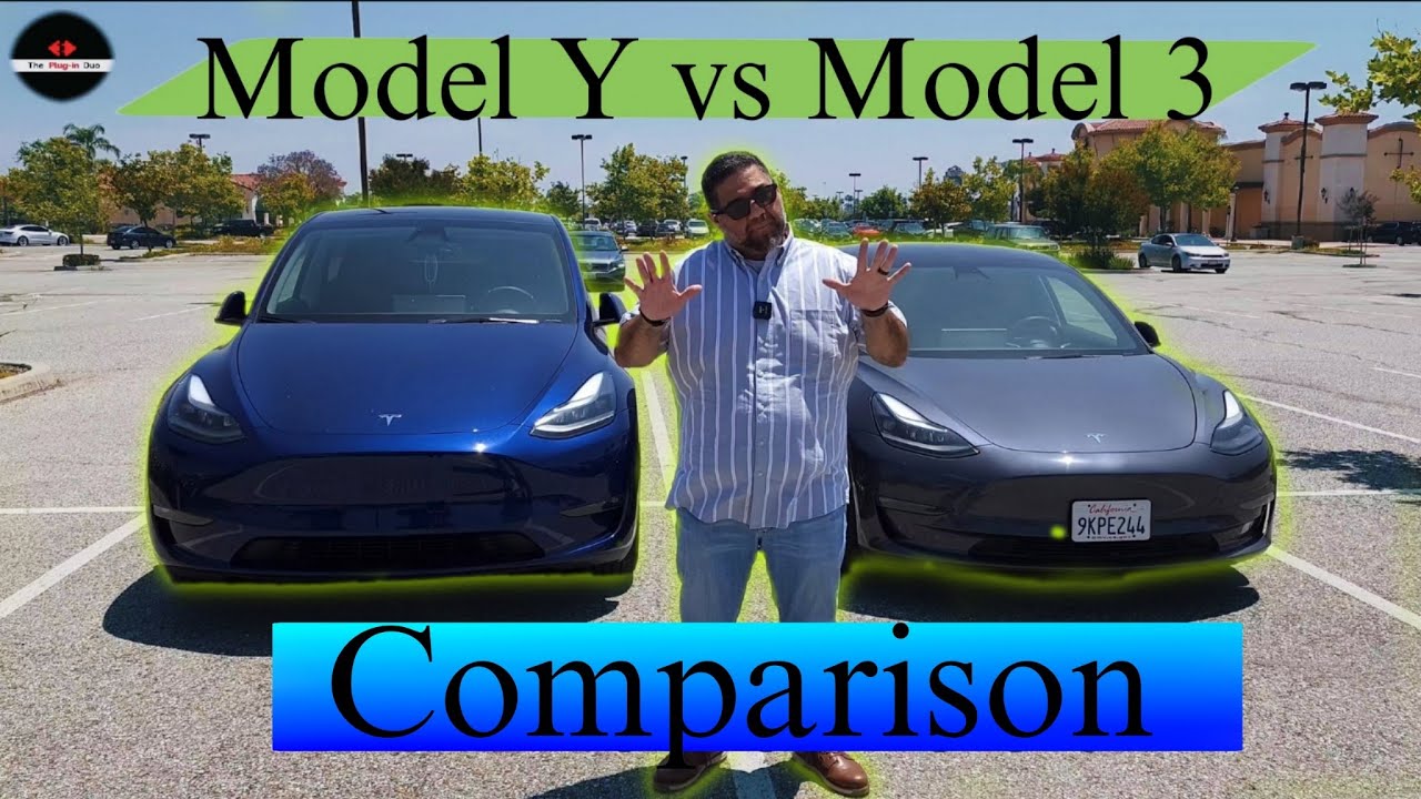 Tesla Model Y vs Model 3 Comparison | The Plug-in Duo