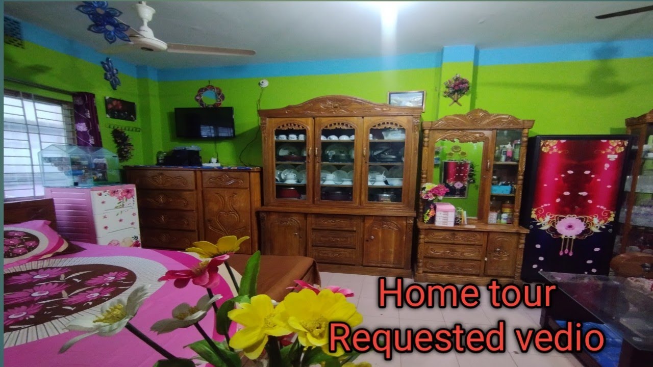 একরুমের বাসার রুম ট্যুর।bed room tour.Bangladeshi small bed room organizations 2025.