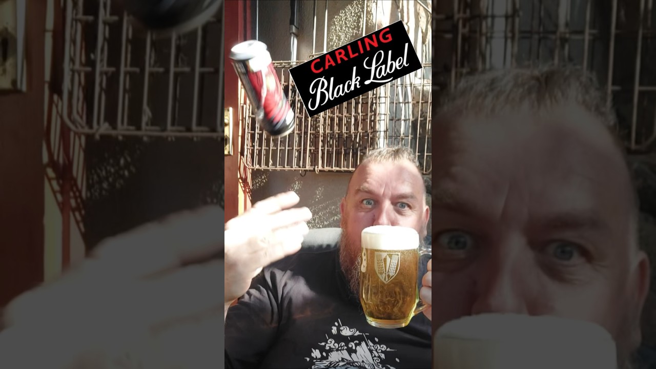 Viking drinking  a Carling Black Label #craftbeerreview #viking #comedy #drink #hophead #beer #funny