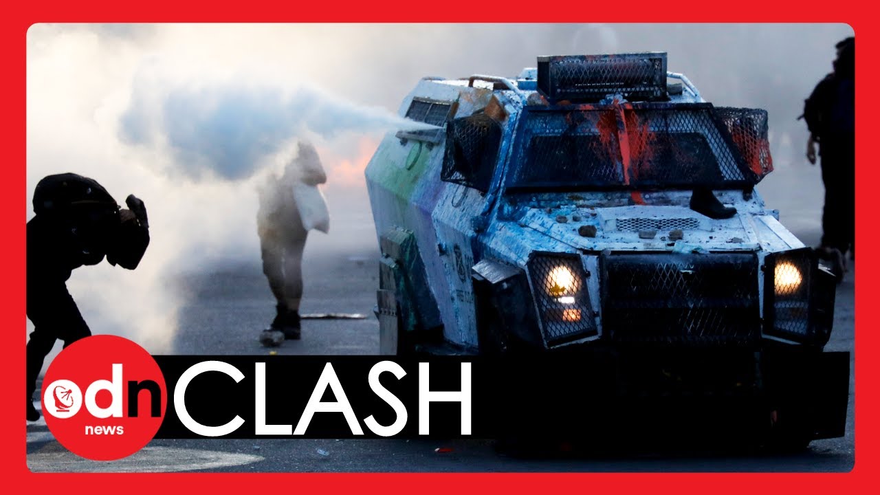 Chile BURNS as Rioters CLASH with Armed Police