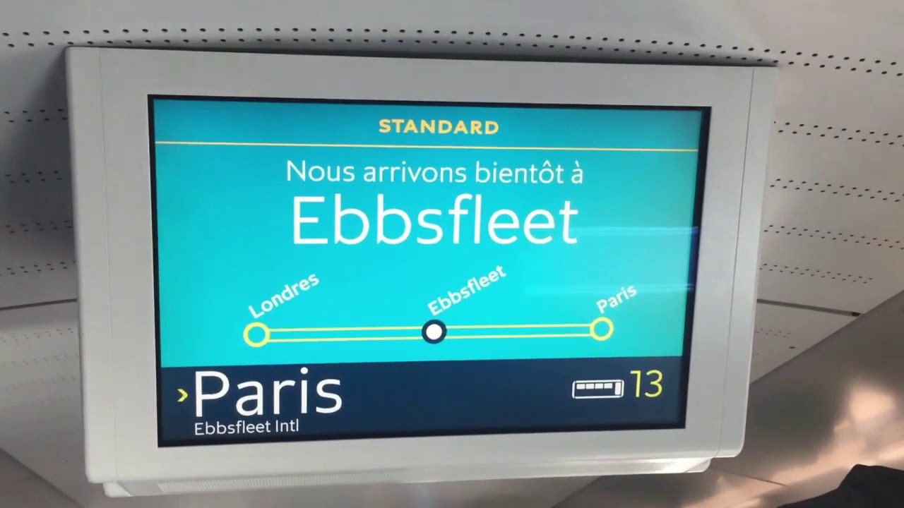 London St Pancras International - Ebbsfleet International - Paris Gare du Nord by Eurostar e320