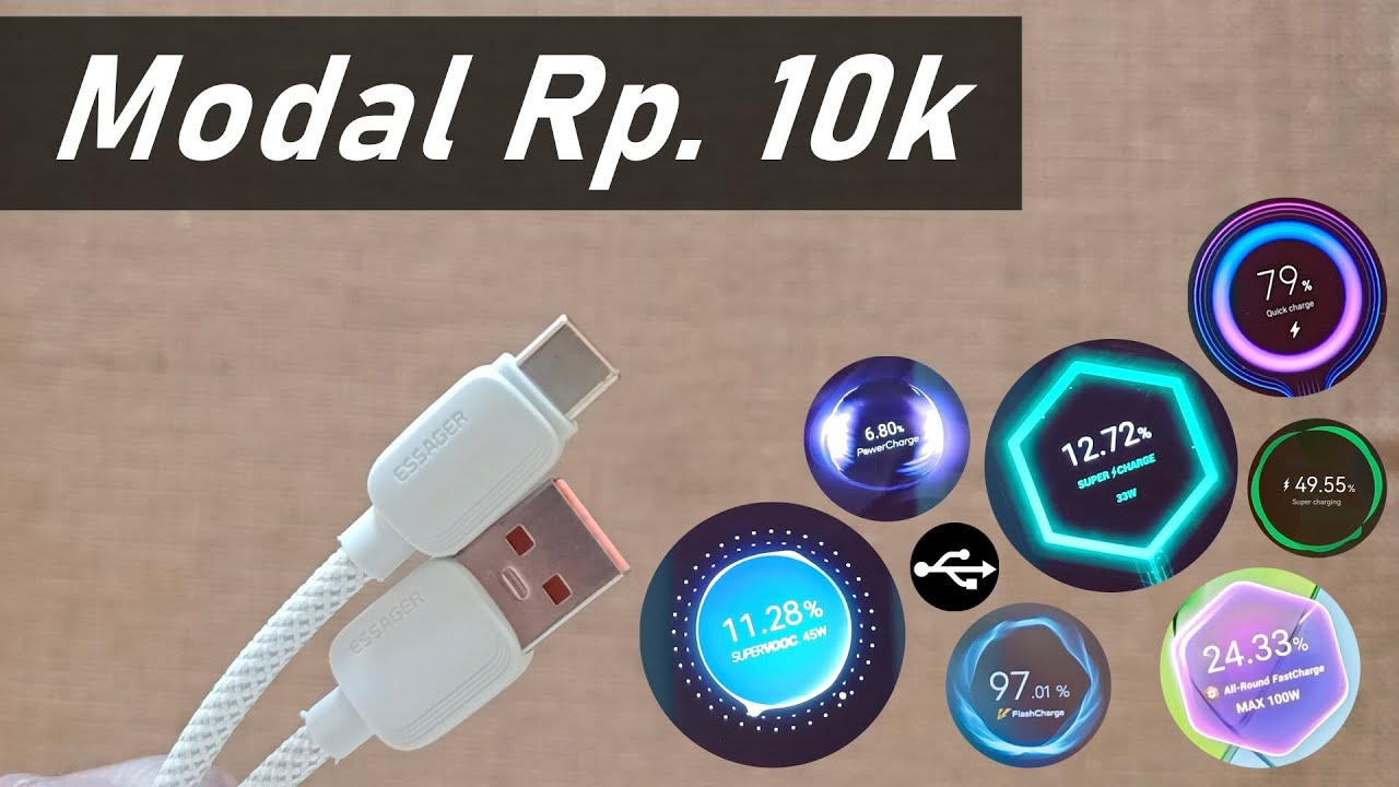 10rb-an! Kabel Charge Termurah Essager 100w 7A | FlashCharge | SuperVOOC | All-Round FC 100w | SCP |