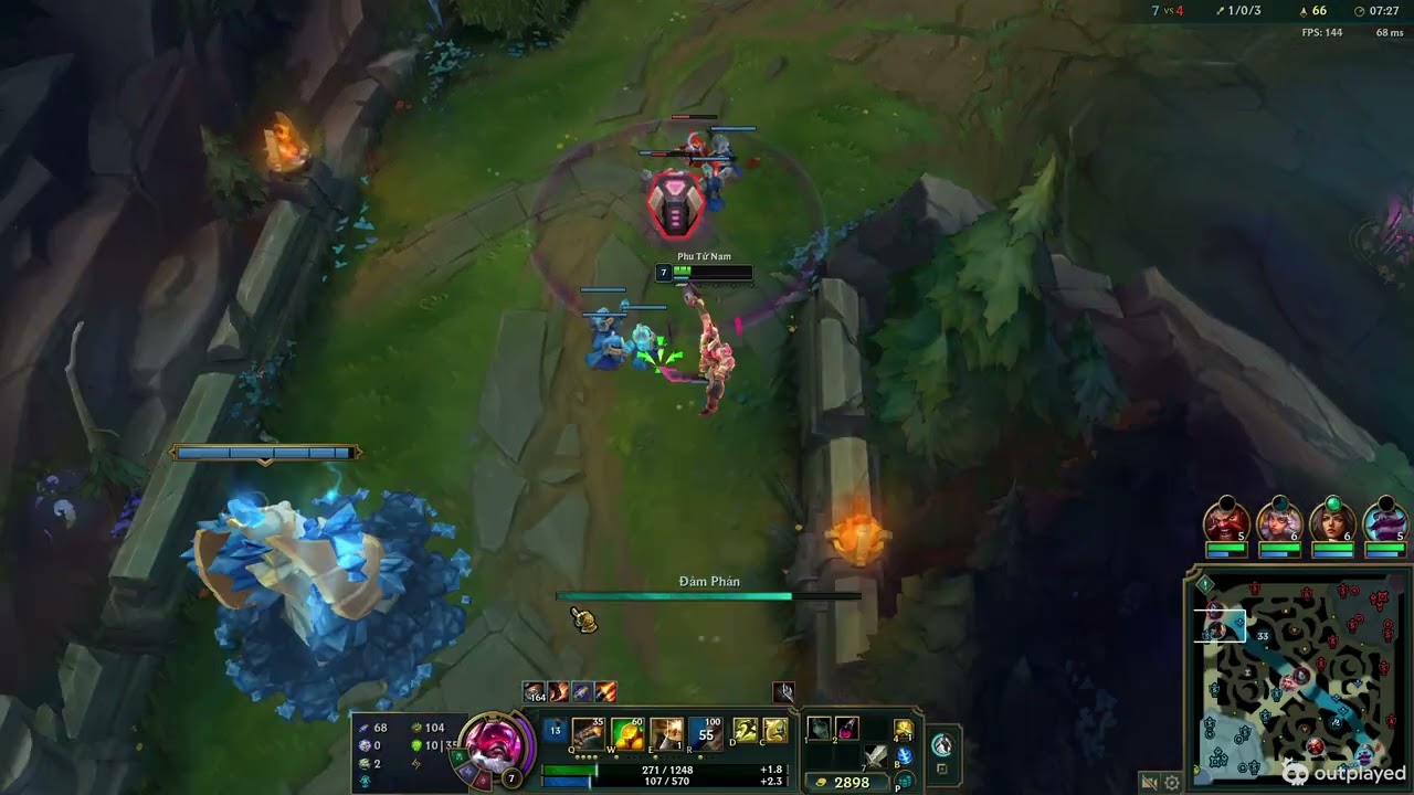 Gangplank vs mundo rank hàn và nhìn thế ngưỡng máu tử 100%