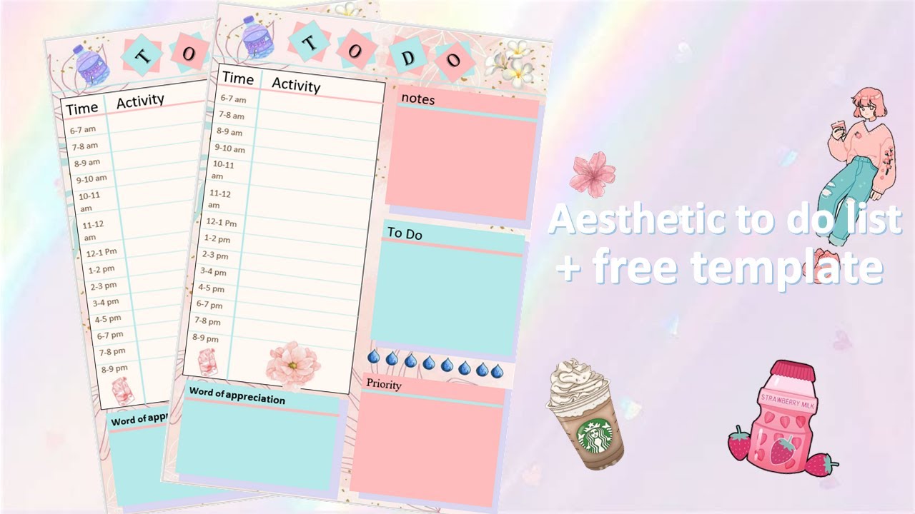 how to make aesthetic planner in Ms word (easy)