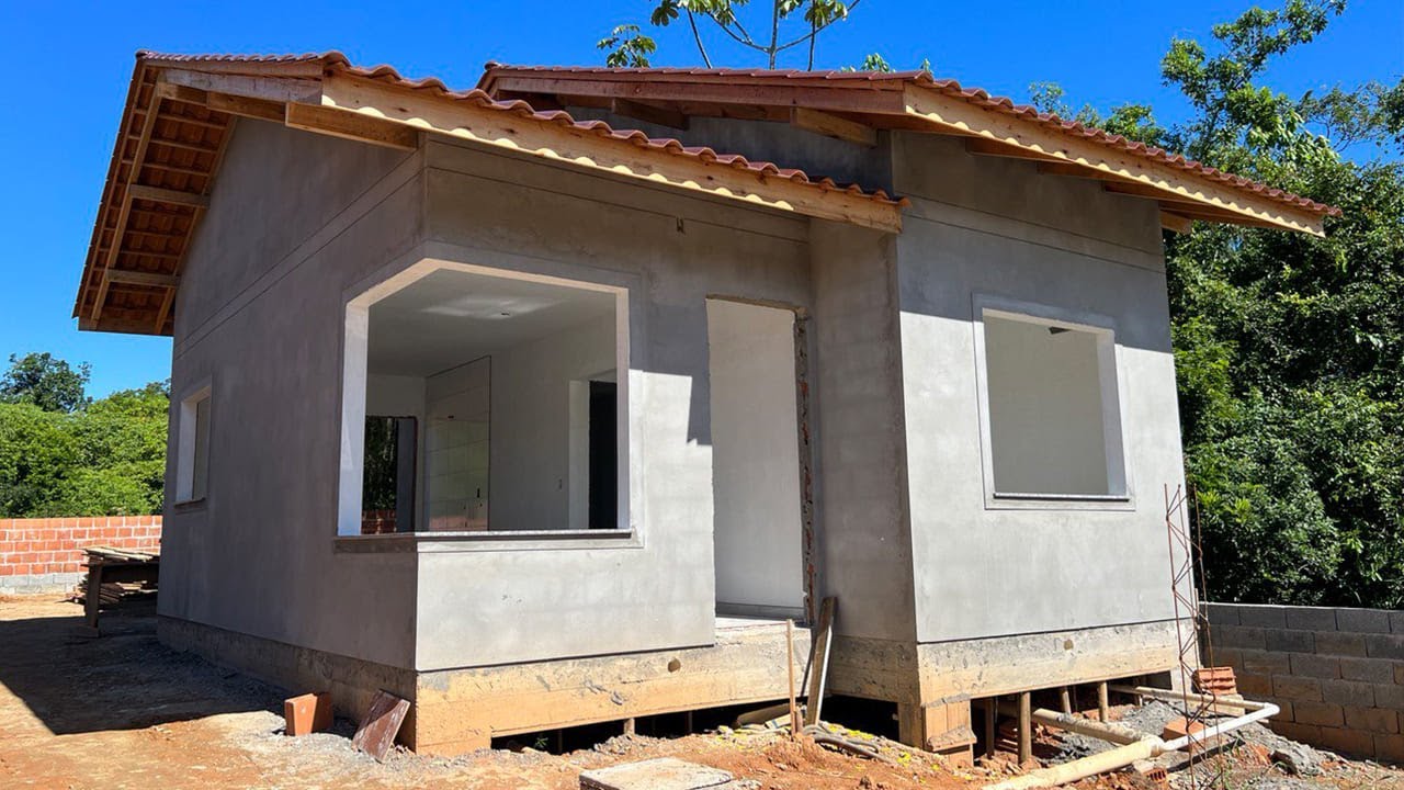CONSTRUÇÃO DE UMA CASA ECONÔMICA DE 2 DORMITÓRIOS  | COMO CONSTRUIR UMA CASA COM POUCO DINHEIRO
