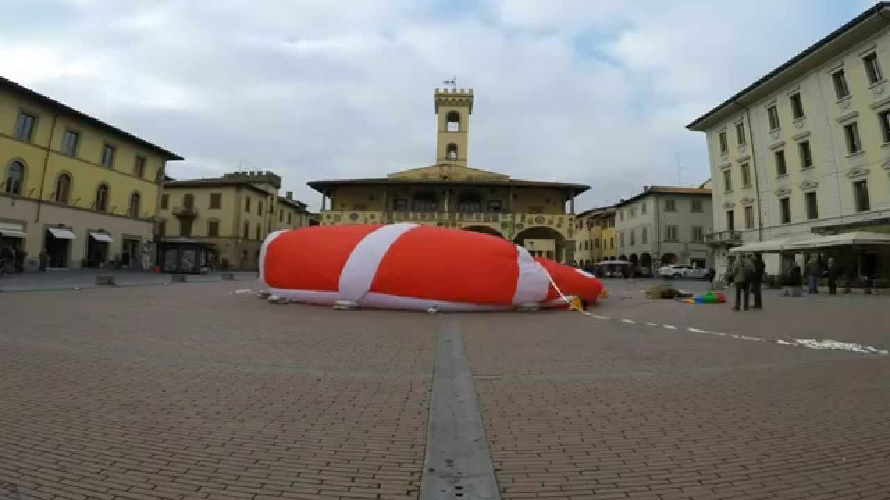 The Inflatable Dome of Brunelleschi, by Lapo Binazzi exhibited in San Giovanni Valdarno