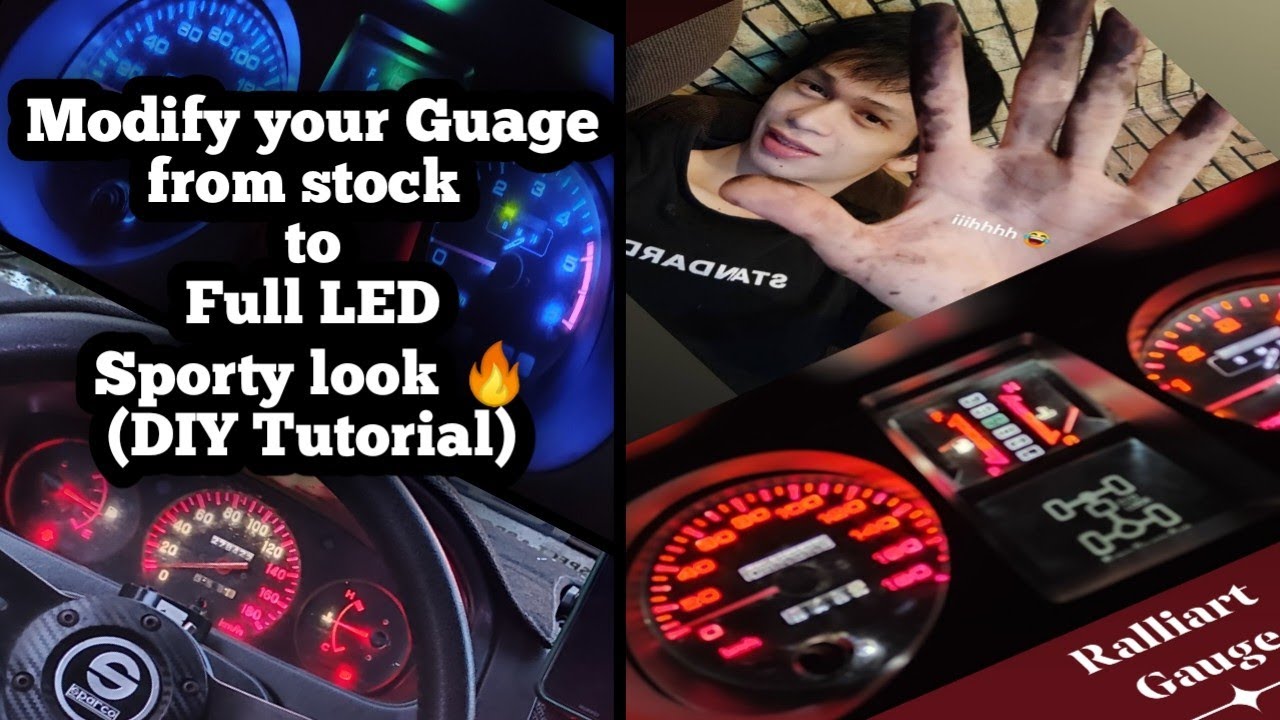 How to modify guage light from stock to LED sporty look  | Fit for all cars analog gauge type
