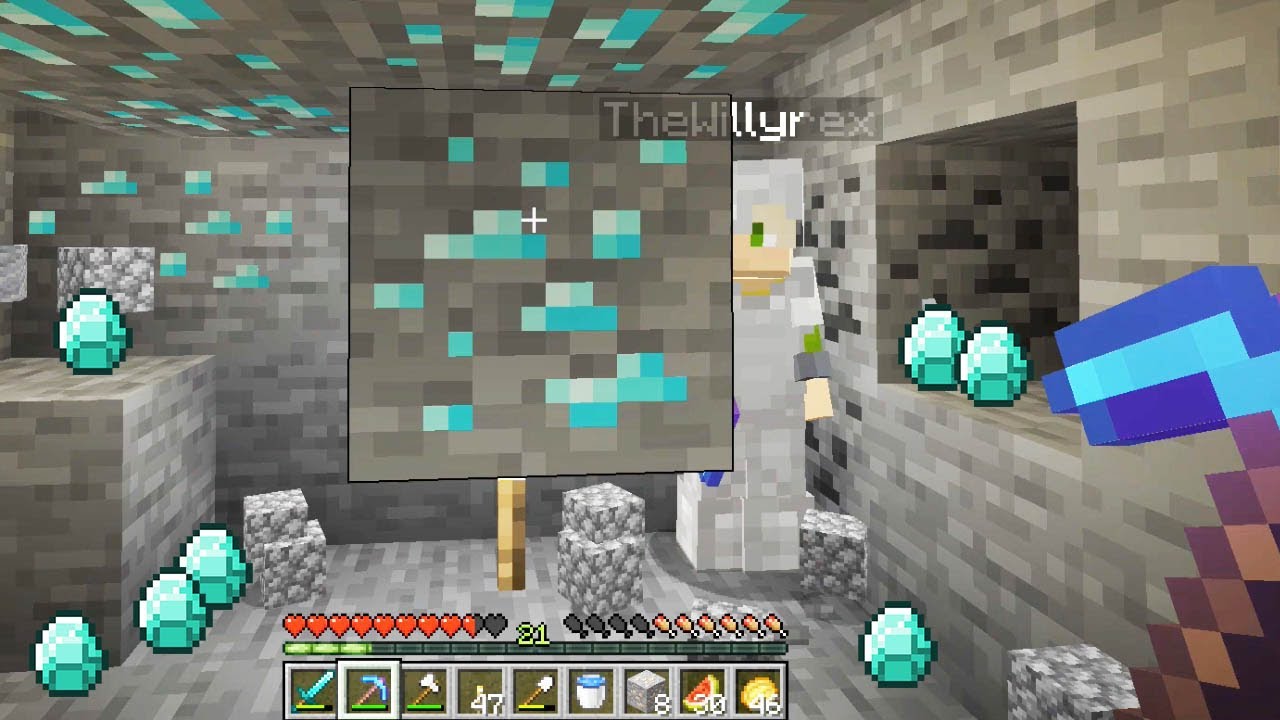 +90 DIAMANTES EN 10 MINUTOS!!! MINECRAFT