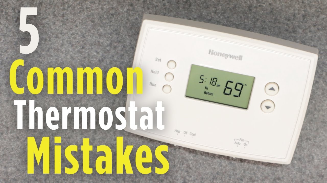 5 распространённых ошибок термостата | Honeywell RTH2510 2410 2300 (Руководство по устранению)