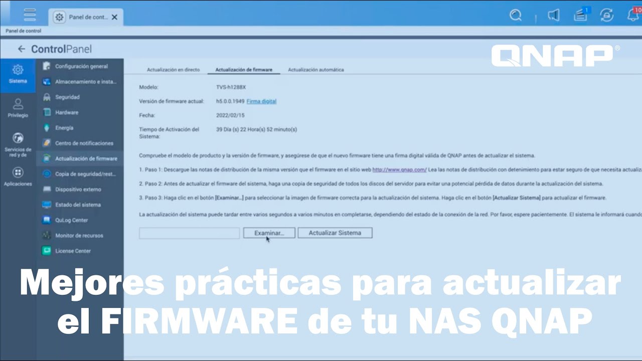 Mejores prácticas para actualizar el firmware de tu NAS QNAP