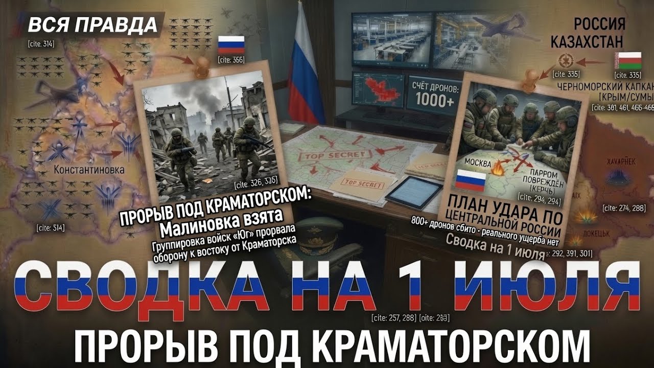 ПРОРЫВ ПОД КРАМАТОРСКОМ: Оборона ВСУ рухнула! Харьков в тисках 4 трасс. 
