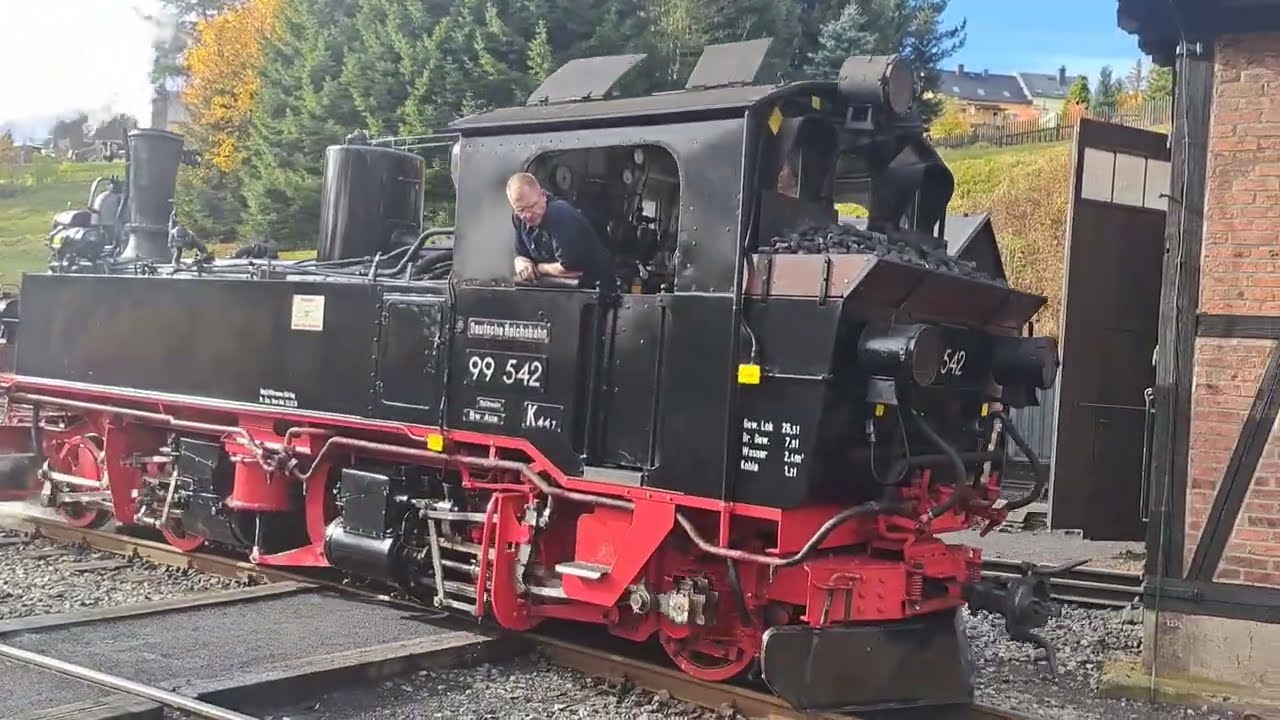Kompletter Umlauf der Pressnitztalbahn am 31.10.2023