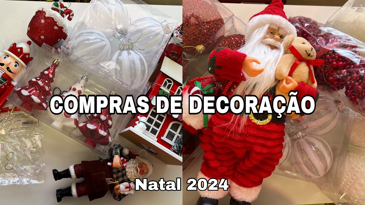 NATAL 2024🎅🏻COMPRAS DE DECORAÇÃO PARA O NATAL | CAMILA SANTOS 🎄