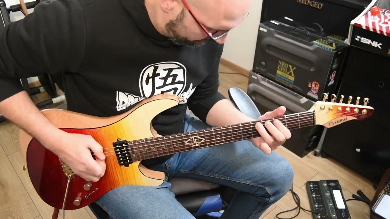 Sunset Paradise @Neogeofanatic signature pickups played by Neo with 3 different guitars