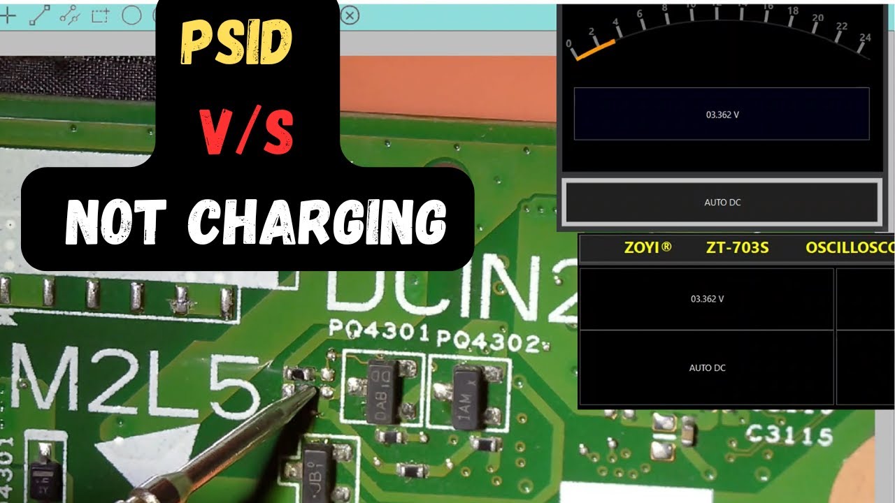 How to solve PSID and Battery not Installed in DELL motherboard? #laptoprepair 