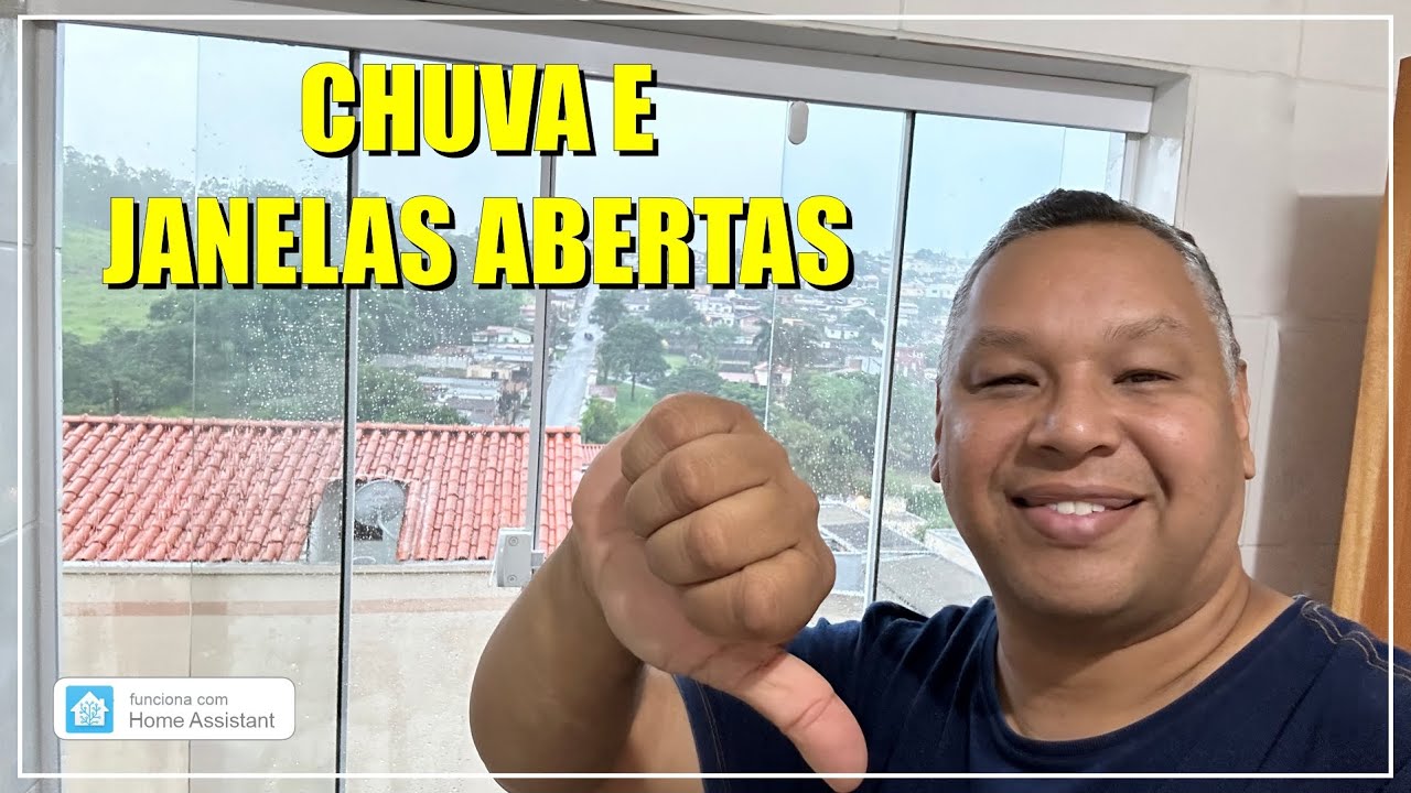 CHUVA E JANELAS ABERTAS NO HOME ASSISTANT - Seja notificado de quais estão abertas