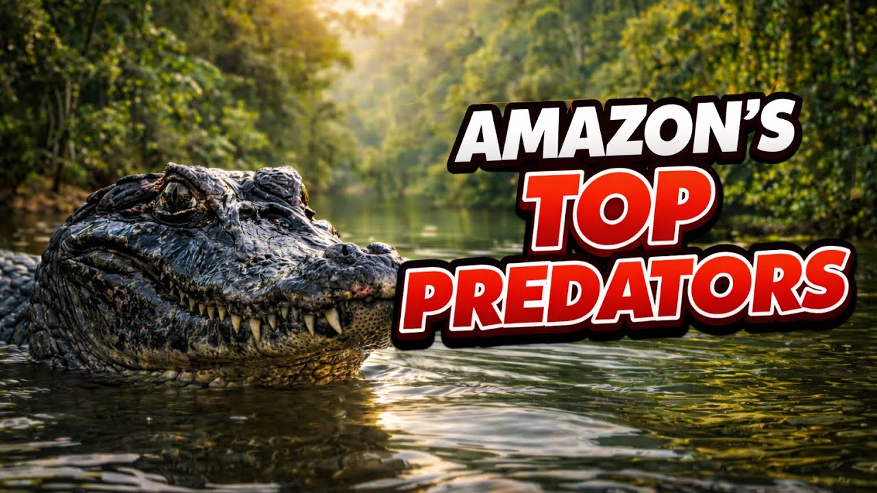 the black caiman  Amazon most fearsome apex predators