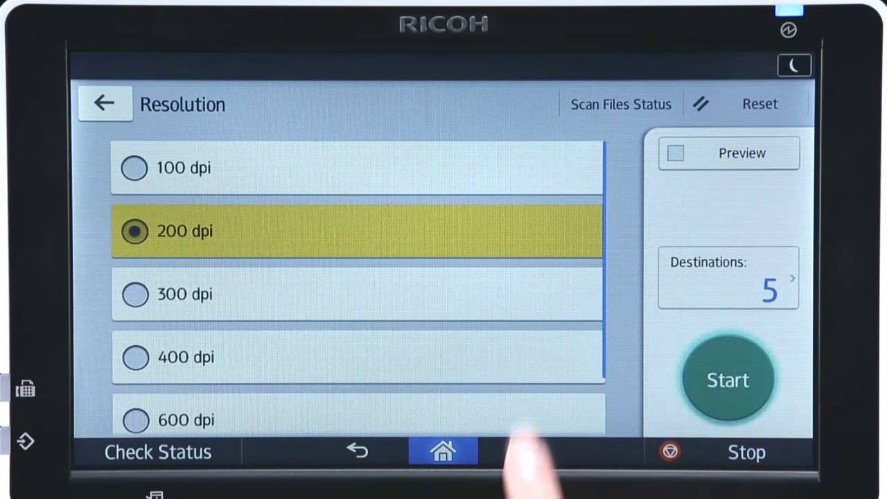 Ricoh Smart Operation Panel Smart Interface  Scanning  (long version)