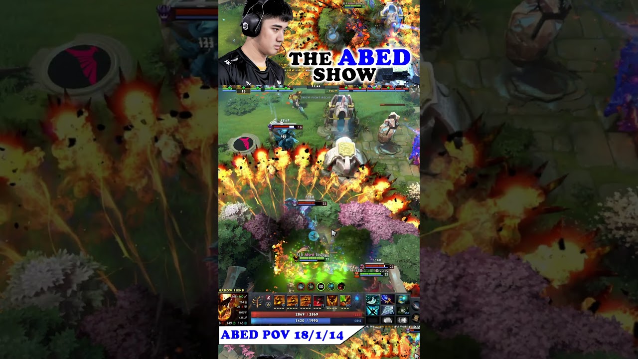 ABED POV / BLACKLIST VS TALON GAME 2 / LOWER BRACKET FINALS RIYADH MASTERS #shorts #dota2