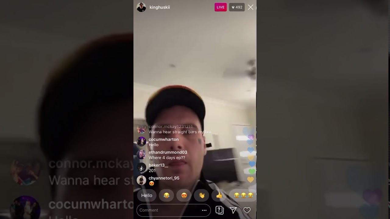 huskii instagram live (unreleased)