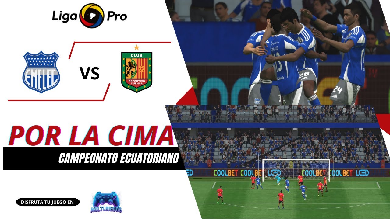 ⚡️COSTA VS SIERRA: ¡Duelo en el Capwell! 🏟️ Emelec🔵 vs Deportivo Cuenca🔴 | PES 2017 Liga Pro⚽️