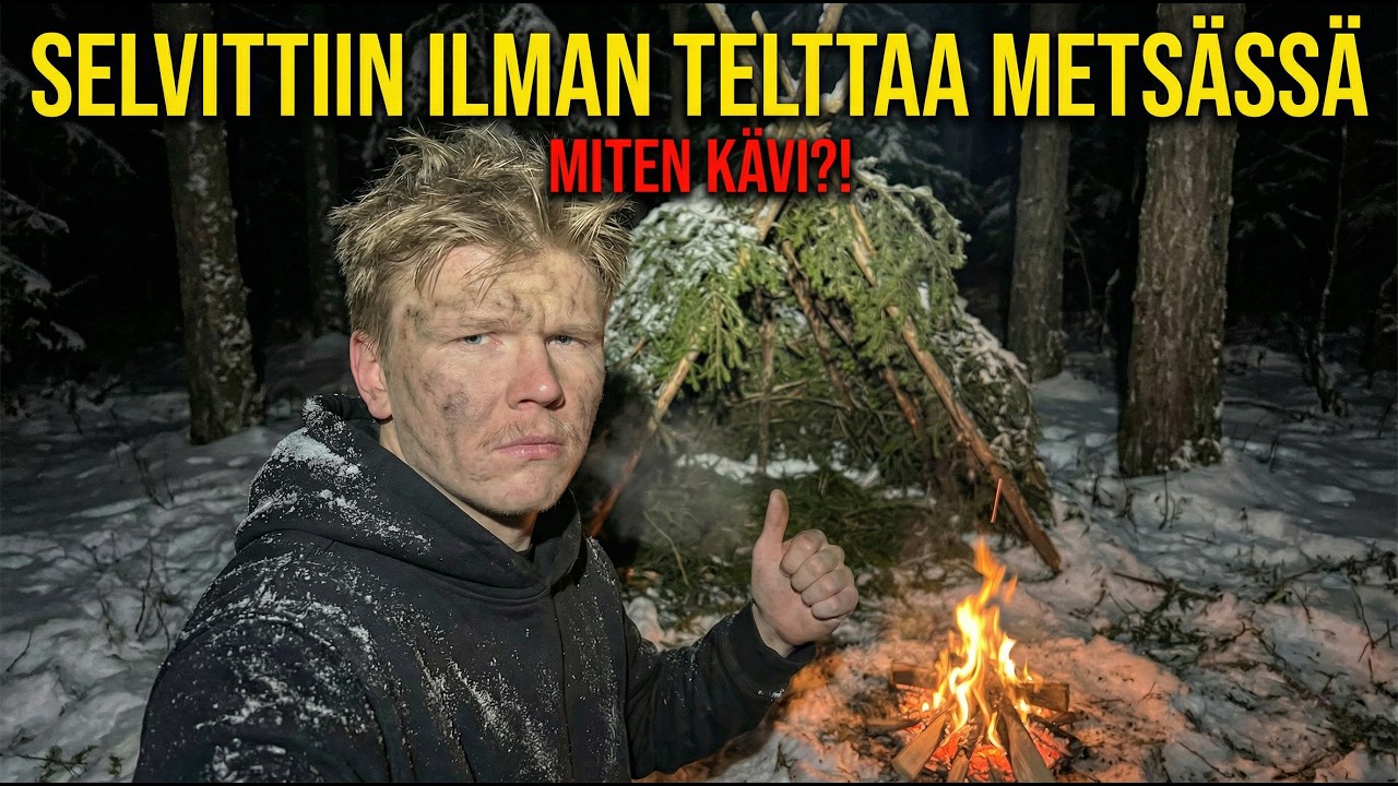 SELVIYDYTTIIN METS&Auml;SS&Auml; 24H ILMAN TELTTAA! | J&Auml;&Auml;DYTTIINK&Ouml;?