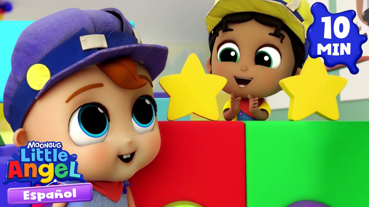 Formas del sitio de construcción | Canciones Infantiles 🎵 Para bebés | Little Angel