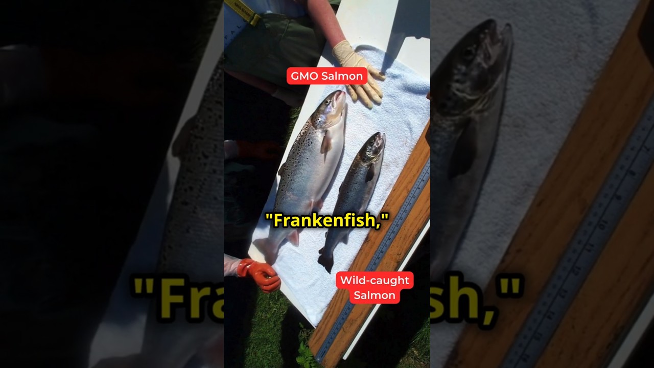 Your most likely eating GMO salmon! #gmo #farmedfish #salmon